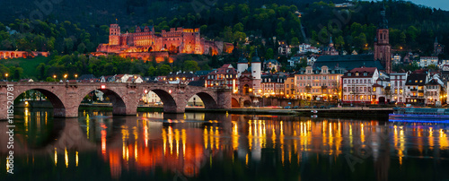 Night view of Heidelberg, Germany