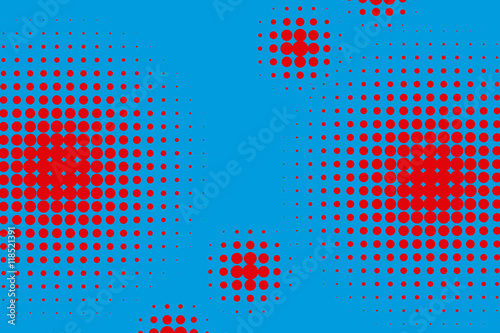 Abstract Creative concept vector comics pop art style blank layout template with clouds beams and isolated dots pattern on background. For Web and Mobile Applications, illustration template design