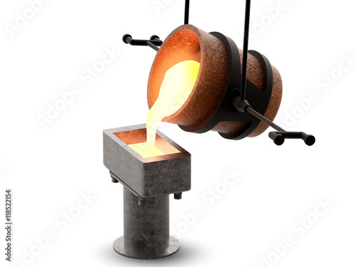 Vászonkép molten metal