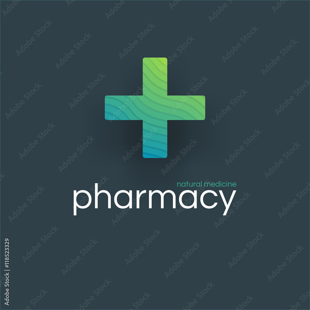 Fototapeta premium Pharmacy Logo Medicine