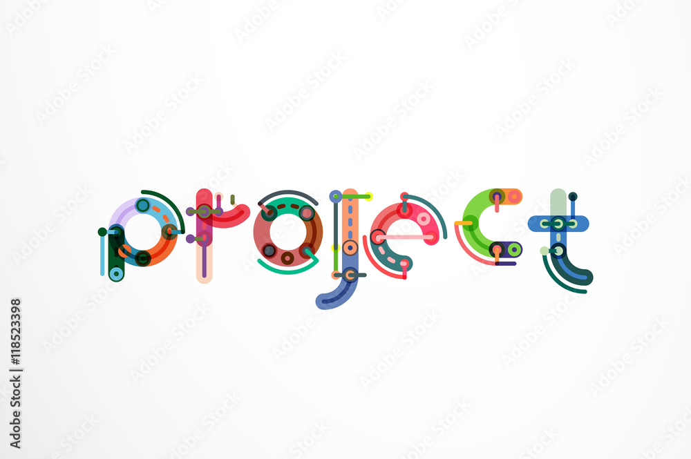 Project word letter banner Project word letter banner