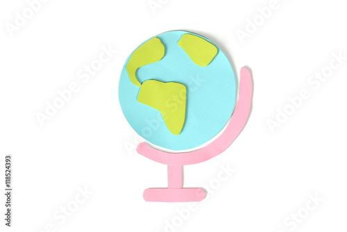 Globe on white background - isolated  