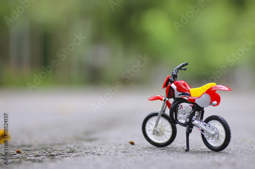 Stock Photo:.close-up of motorcycle model Shallow depth of field