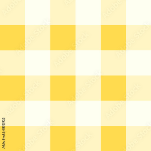 Yellow White Chessboard Background Vector Illustration