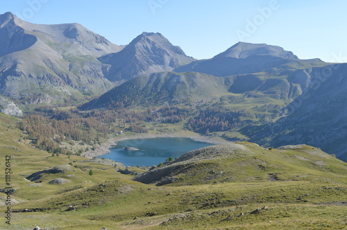 Obraz na płótnie Lac d'Allos w salonie