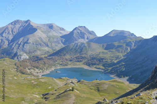 Obraz na płótnie Lac d'Allos w salonie