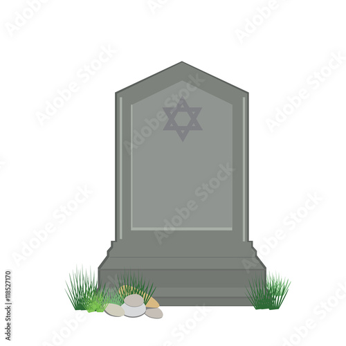 Jewish cemetery vector