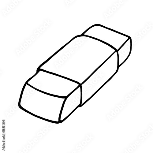 Eraser icon. Outlined