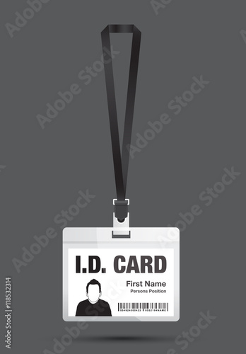 id card black