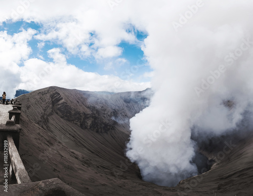 Bromo volcano, view from crater