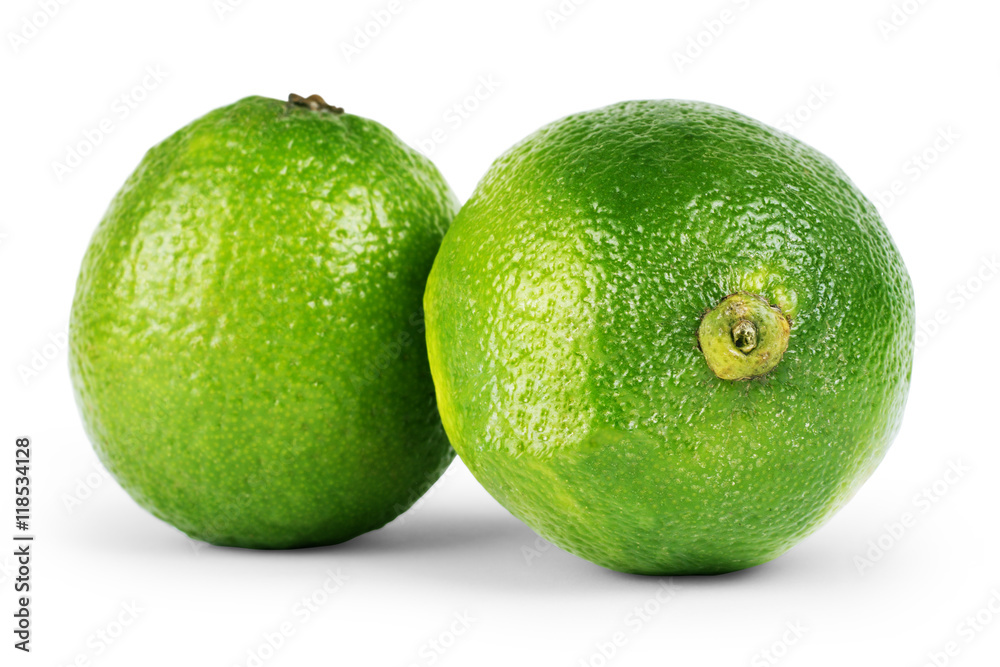Fresh lime isolated on white Fresh lime isolated on white