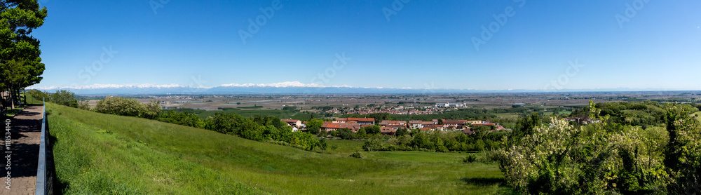 Panoramica su Pianure Monferrato