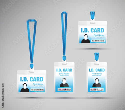 id card man blue