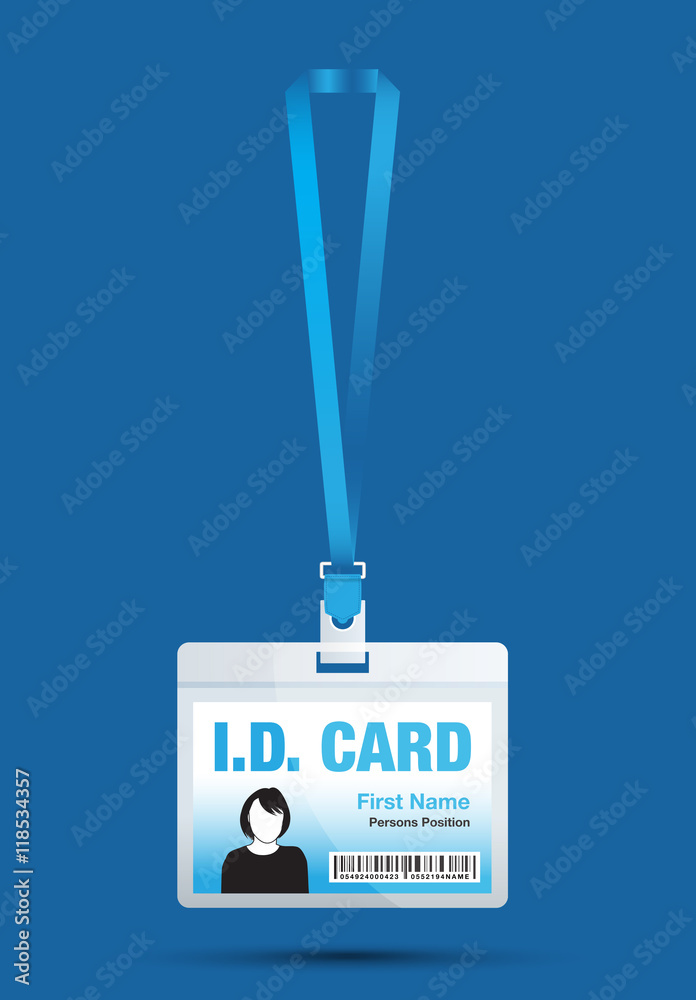 id card woman blue id card woman blue
