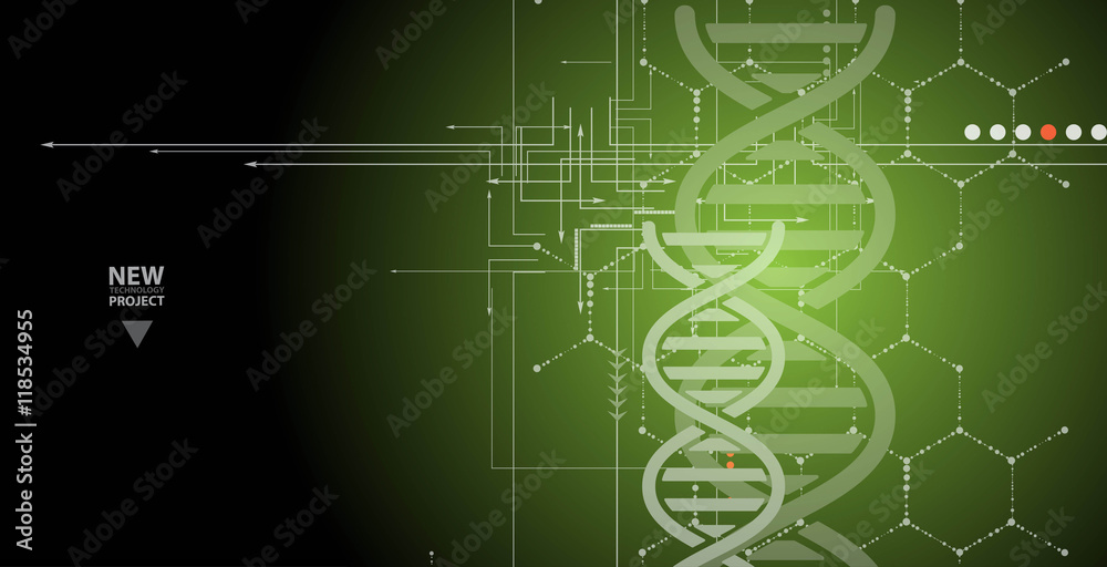 dna and medical and technology background. futuristic molecule structure presentation dna and medical and technology background. futuristic molecule structure presentation