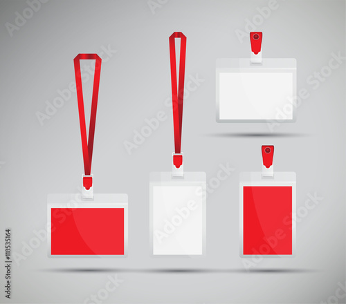 red lanyard set