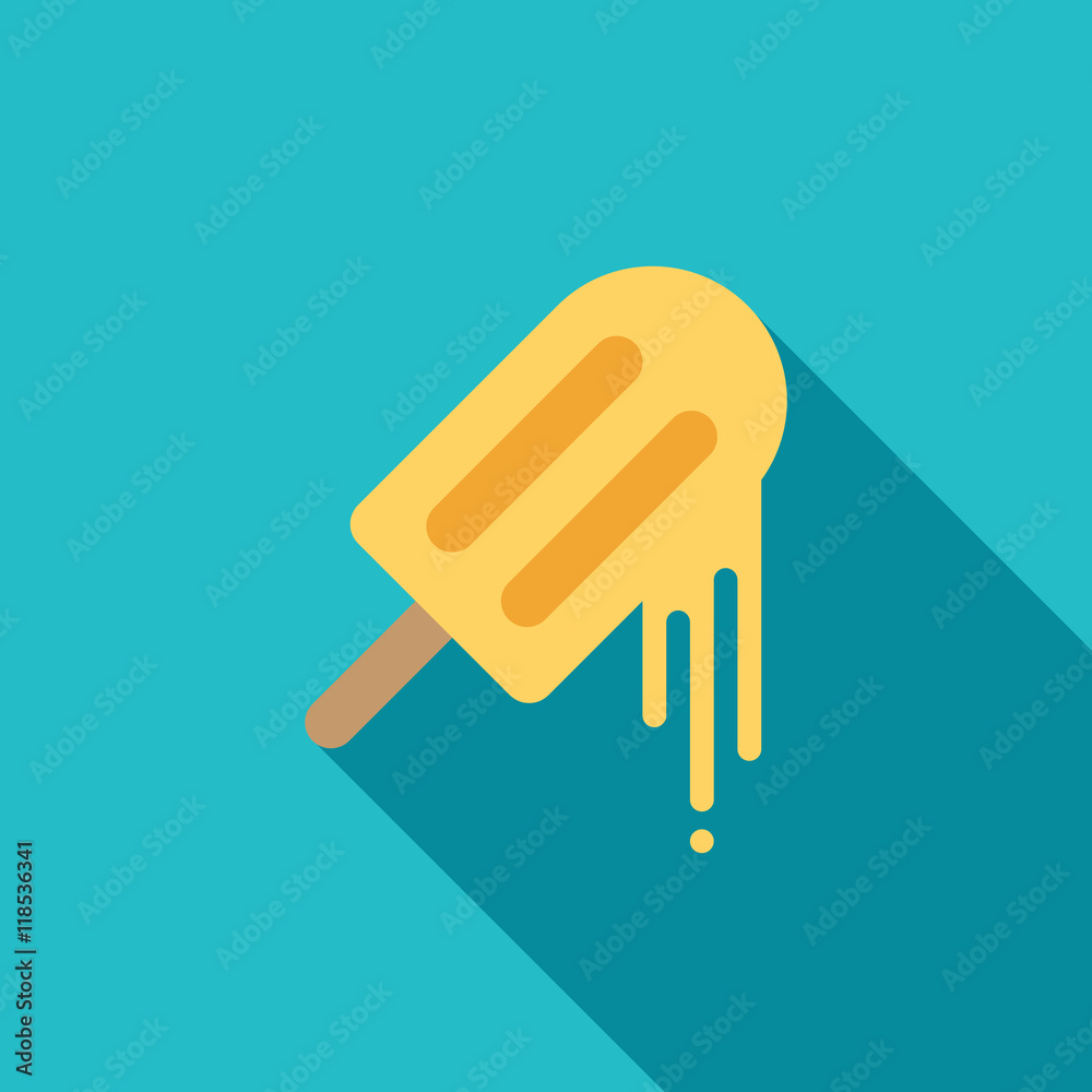 Ice cream icon flat design vector illustration Ice cream icon flat design vector illustration