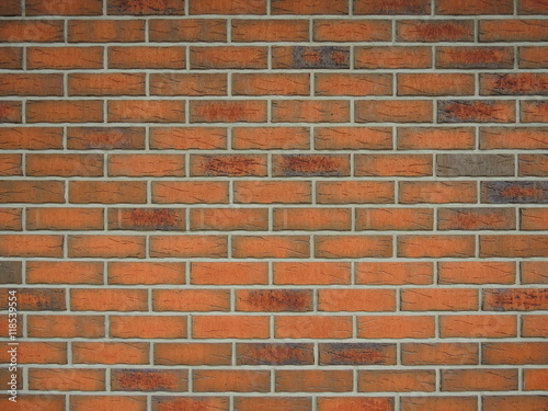 Background of a wall with red and orange bricks