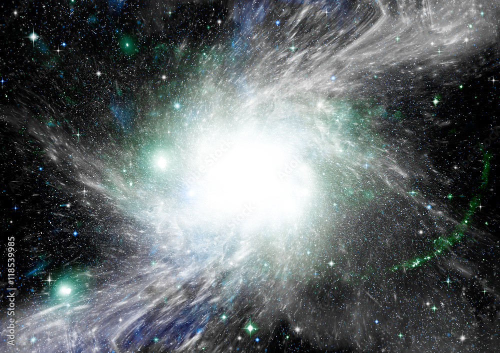 galaxy in a free space