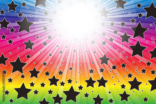 #Background #wallpaper #Vector #Illustration #design #free #free_size #charge_free #colorful #color rainbow,show business,entertainment,party,image  背景素材壁紙,スターバースト,スターマイン,ダスト,星屑,光,花火,虹色,キラキラ,輝き,レインボー