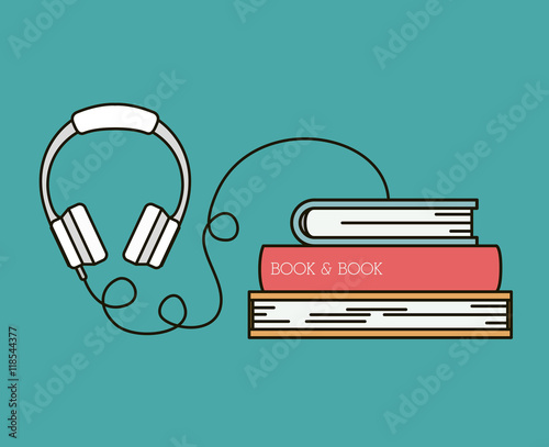 audio book isolated icon vector illustration design