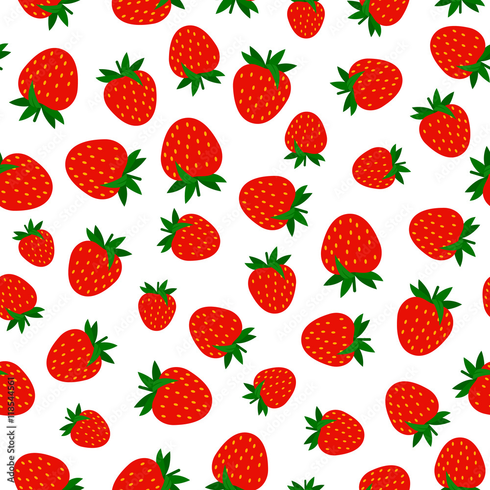 Seamless pattern with strawberries Seamless pattern with strawberries