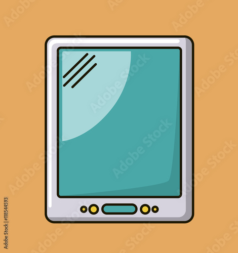 tablet technology isolated icon vector illustration design
