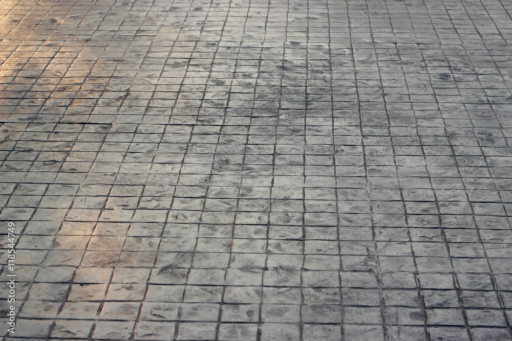 cement walkway floor