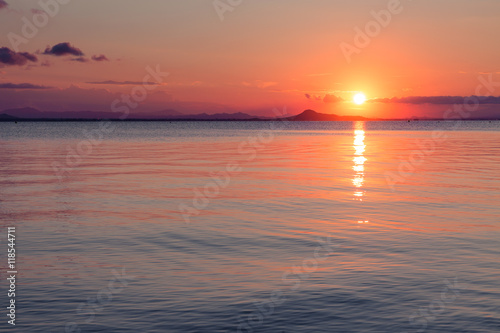 Sunset in the Mar Menor  La Manga