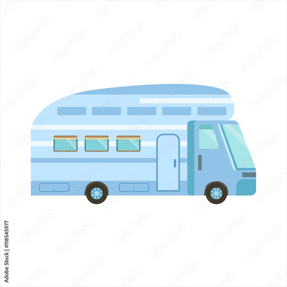 Blue Modern Travel Van