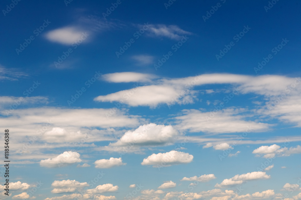 Fototapeta premium blue sky with white clouds.