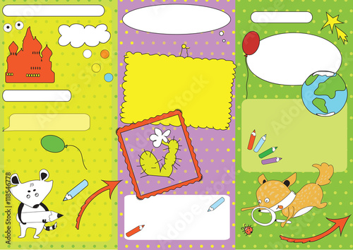 children's leaflet mock up