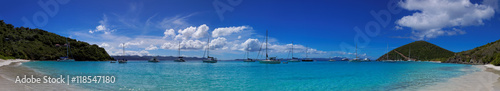 Tropical beach in British Virgin Island (BVI), Caribbean © Guido Amrein