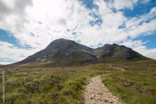 Wanderweg im Glen Coe Tal, Highlands, Schottland