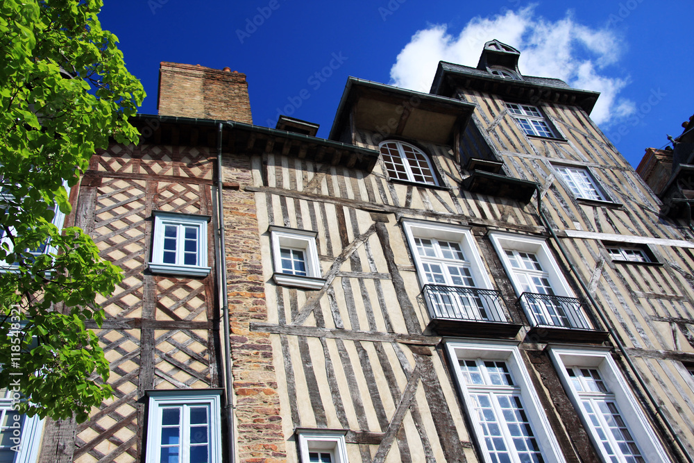 Fototapeta premium Rennes, historic buildings