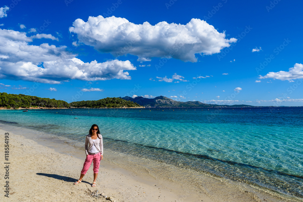 Platja de Formentor - beautiful beach at cap formentor, Mallorca - Spain Platja de Formentor - beautiful beach at cap formentor, Mallorca - Spain