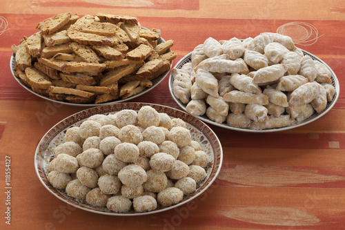 Moroccan festive homemade cookies photo