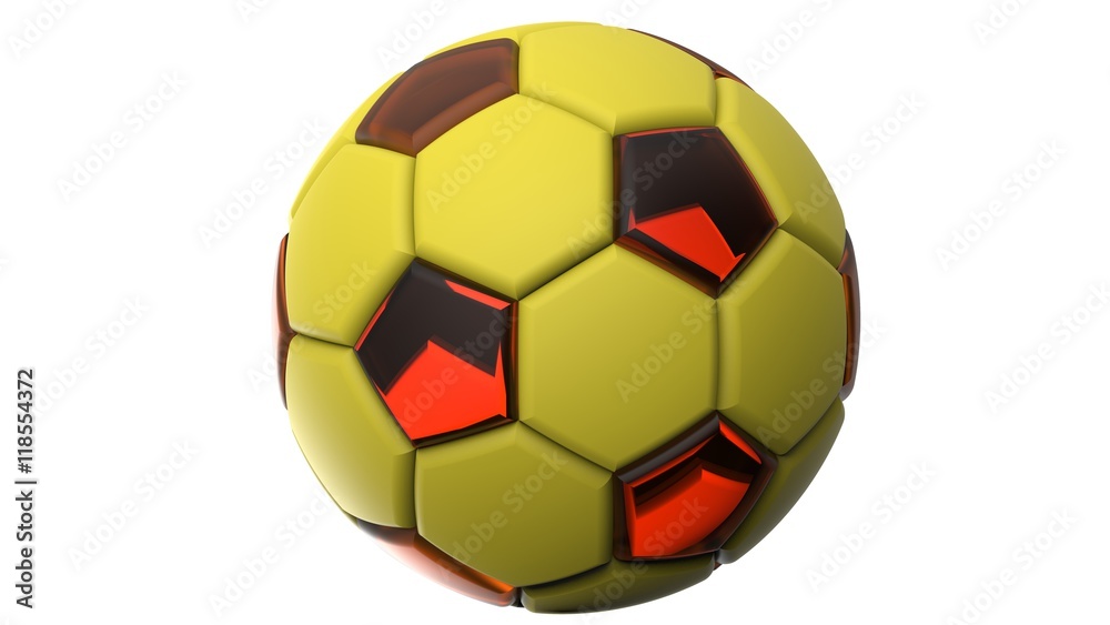 Soccer ball. 3D illustration. 3D CG.