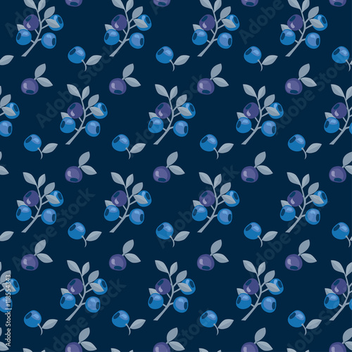 berries vector background illustration. blueberry, bilberry imag