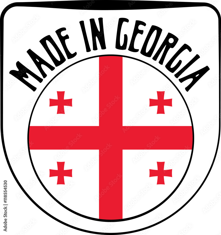 Made in Georgia badge sign. Vector illustration