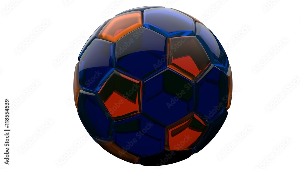 Fototapeta premium Soccer ball. 3D illustration. 3D CG.
