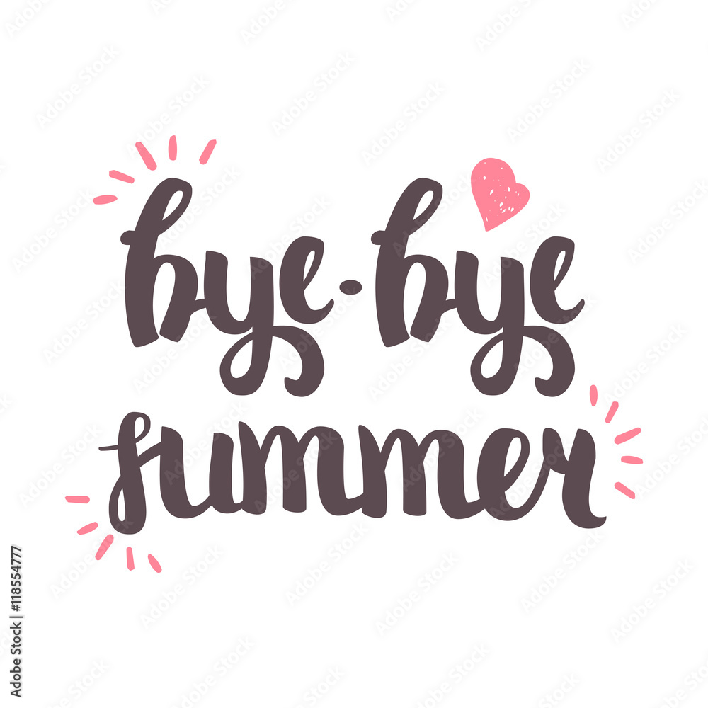bye bye summer bye bye summer