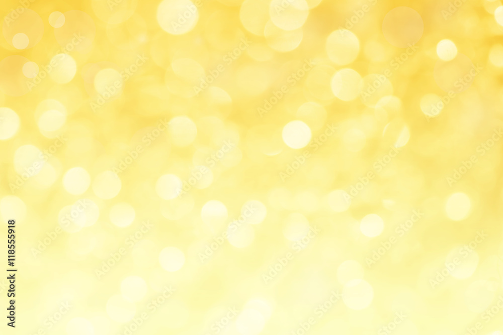abstract yellow light bokeh for background - obrazy, fototapety, plakaty 