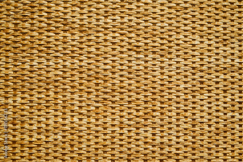 Wicker pattern of canes and yarns