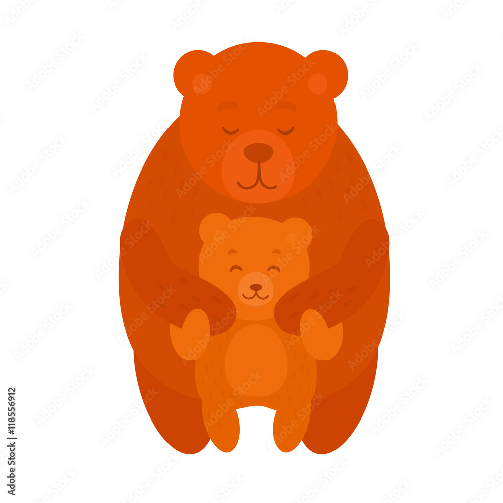 Mama bear and baby bear