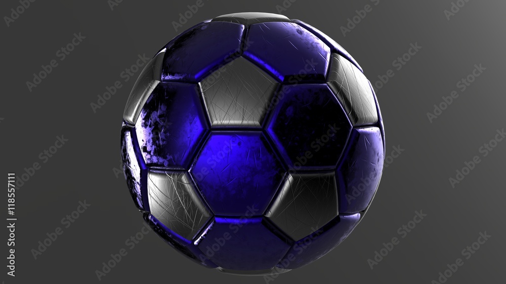 Obraz premium Soccer ball. 3D illustration. 3D CG.
