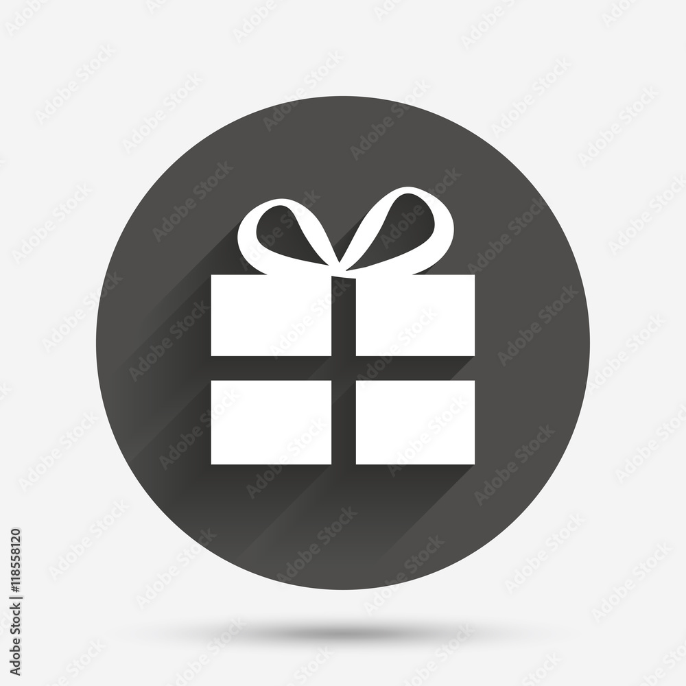 Gift box sign icon. Present symbol. Gift box sign icon. Present symbol.