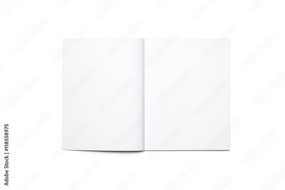 Blank open magazine isolated Blank open magazine isolated