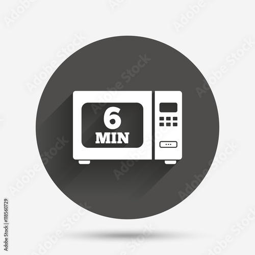 Cook in microwave oven sign icon. Electric stove