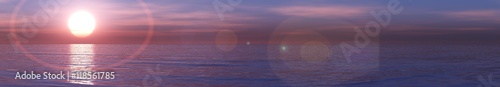 Fototapeta Naklejka Na Ścianę i Meble -  sea sunset. panorama.
